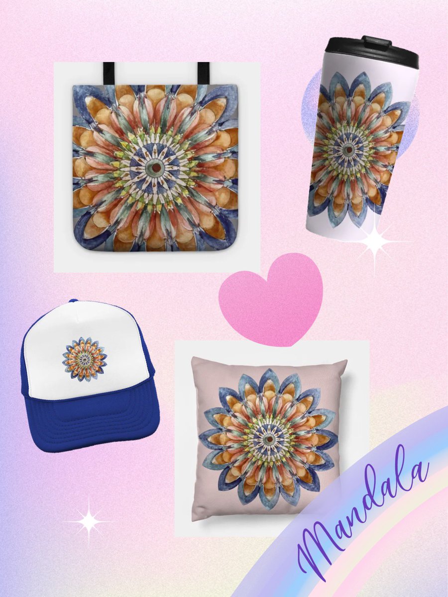 MoxisWater0461's tweet image. Bring mindful calm and vibrant color to your day with a harmonious watercolor mandala pattern: teepublic.com/t-shirt/558567…

#MandalaDesign #WatercolorArt #MindfulLiving #BohoStyle #ArtMerch