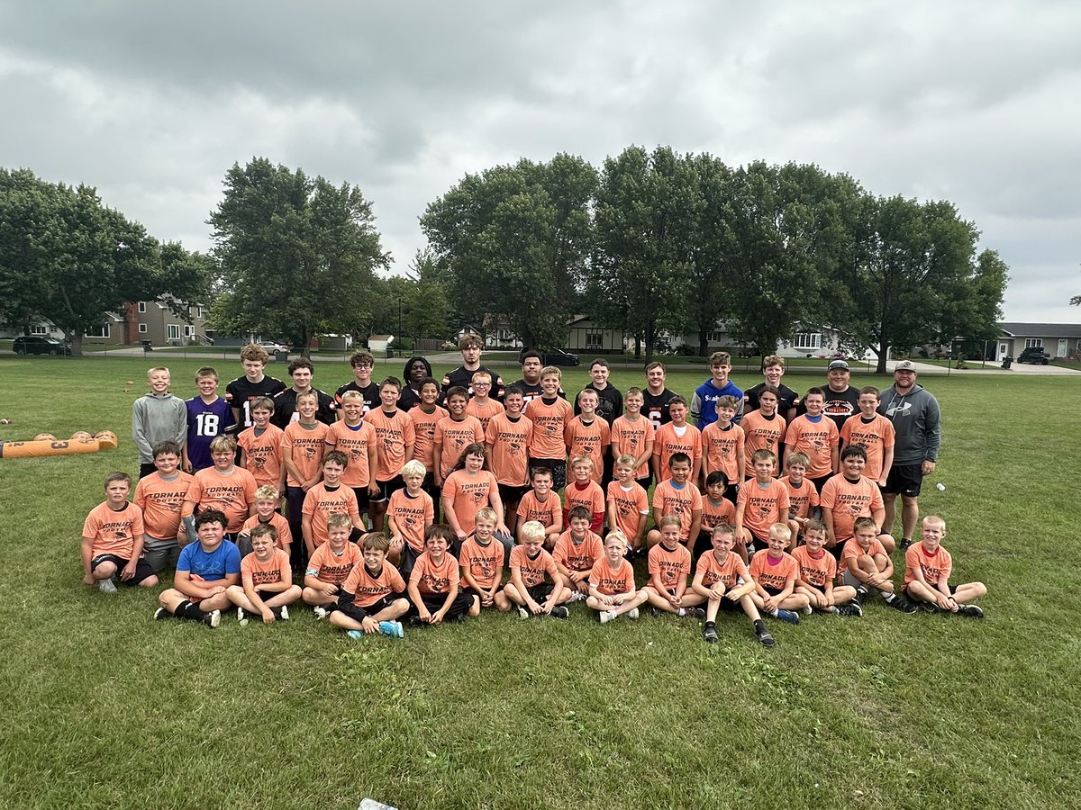 Great Turnout for Elementary “Skills &amp; Drills” Football Camp! Thanks to everyone who attended, helped organize, worked at the camp and sponsored the camp! Big shoutout to Coach Laxdal for making all of this happen!