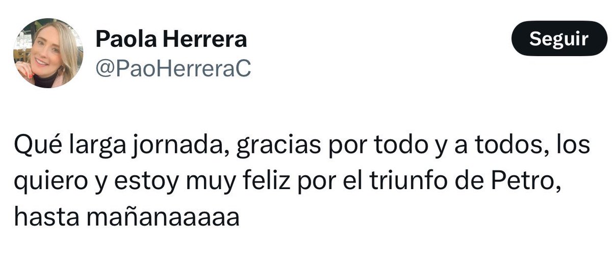 Richi Zuluaga 🇨🇴 🇨🇱 🇺🇦 🇹🇼 (@richizuluaga) on Twitter photo <a href="/PaoHerreraC/">Paola Herrera</a> Usted también es responsable del desastre que está viviendo Colombia.
#PetroVergüenzaMundial <a href="/PaoHerreraC/">Paola Herrera</a> Usted también es responsable del desastre que está viviendo Colombia.
#PetroVergüenzaMundial