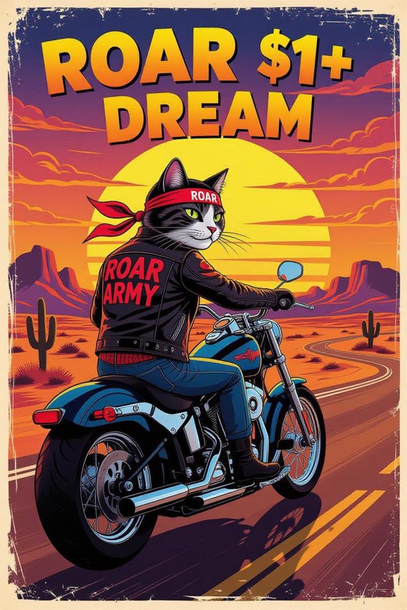 Never stop chasing your dreams

Success is not the absence of obstacles, but the courage to push through them

$ROAR ON ETH
#crypto #memecoin #altcoins