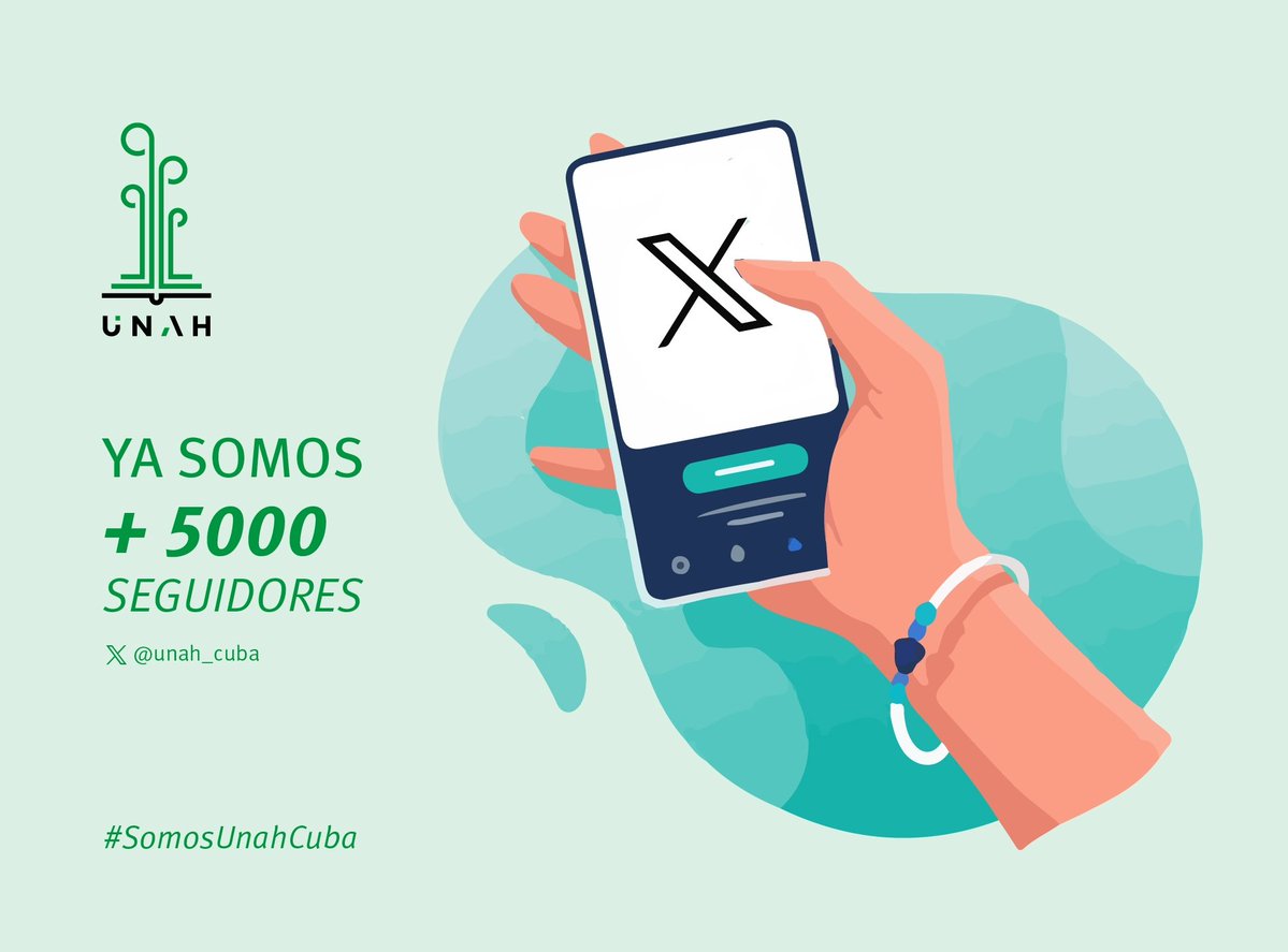Universidad Agraria de La Habana (@unah_cuba) on Twitter photo 🌱🌐 Somos más de 5000 en esta red social.
¡Continúen junto a nosotros! La familia de la <a href="/UNAH_Cuba/">Universidad Agraria de La Habana - UNAH</a> les agradece.
#SomosUnahCuba #UniversidadCubana 🌱🌐 Somos más de 5000 en esta red social.
¡Continúen junto a nosotros! La familia de la <a href="/UNAH_Cuba/">Universidad Agraria de La Habana - UNAH</a> les agradece.
#SomosUnahCuba #UniversidadCubana