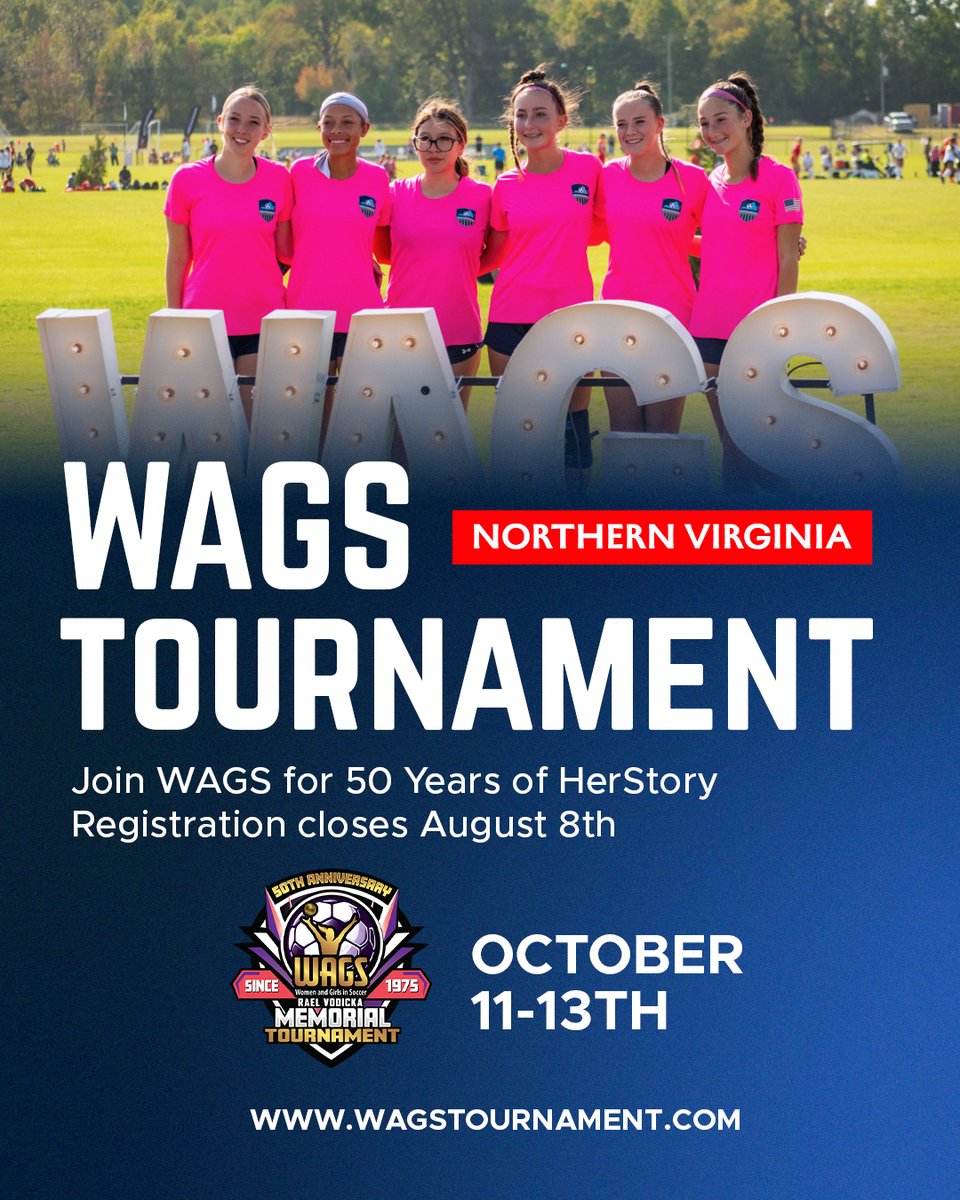 As a fellow single-gender platform, the GA is proud to stand with WAGS in supporting its legacy of creating opportunities for girls to lead, compete, and grow.

Join the celebration of empowerment, inclusion, and opportunity. Registration closes August 8: wagstournament.com