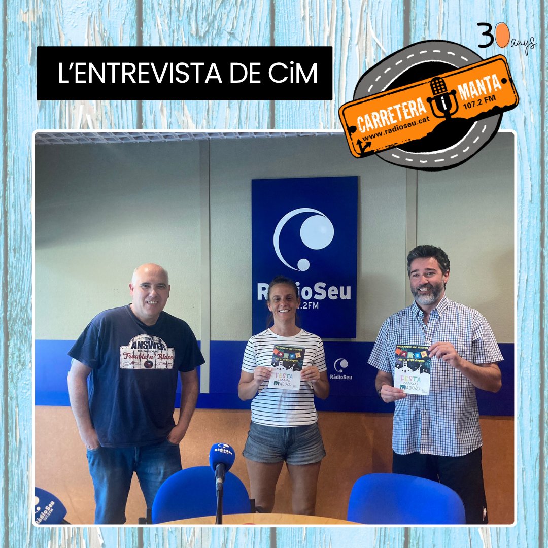 RadioSeu's tweet image. A LA CARTA | Entrevista a Susana Muñoz i Quicu Alguacil, de la comissió de festes del Carrer Major de #laSeu. El cèntric vial celebra la seva festa major del 5 al 10 d'agost. 

▶️Enllaç al pòdcast: tuit.cat/V4fs7