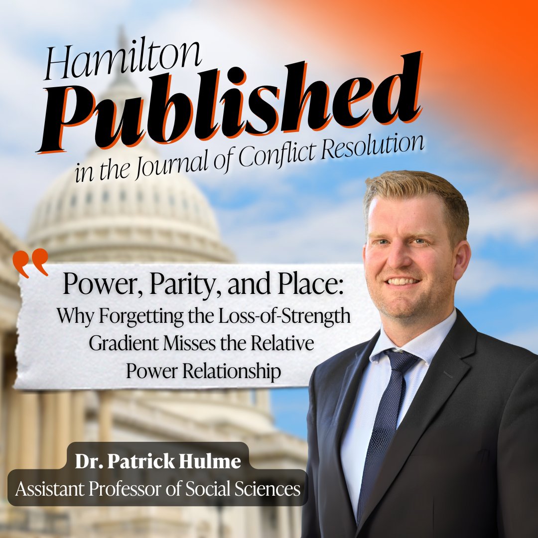 Hamilton School of Classical and Civic Ed (@ufhamilton) on Twitter photo What is more likely to lead to war - balanced power or imbalanced power? Dr. <a href="/mphulme/">Patrick Hulme</a> answers that in his new publication with <a href="/SageJournals/">Sage Journals</a>.
journals.sagepub.com/doi/epub/10.11…
#UFHamilton #PoliticalScience #UFResearch What is more likely to lead to war - balanced power or imbalanced power? Dr. <a href="/mphulme/">Patrick Hulme</a> answers that in his new publication with <a href="/SageJournals/">Sage Journals</a>.
journals.sagepub.com/doi/epub/10.11…
#UFHamilton #PoliticalScience #UFResearch