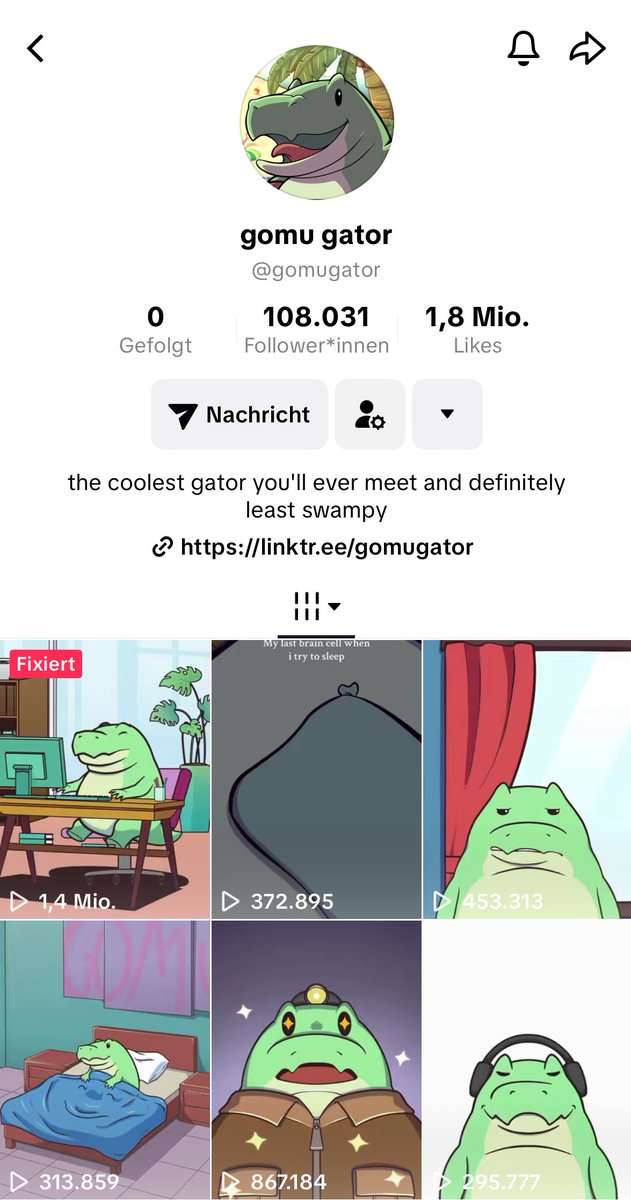 Degenik 🐊 (@degenik00) on Twitter photo Good evening <a href="/watchingmarkets/">Market Watcher</a>
Sorry for spamming you today but have you seen our views on our newest Tiktok video ?
75k likes with almost 400k
I think more people should see how undervalued this gem is, maybe a good old Gomu TA would help 🐊🥺 Good evening <a href="/watchingmarkets/">Market Watcher</a>
Sorry for spamming you today but have you seen our views on our newest Tiktok video ?
75k likes with almost 400k
I think more people should see how undervalued this gem is, maybe a good old Gomu TA would help 🐊🥺