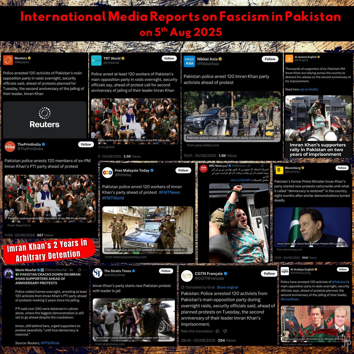 PTI Canada Official (@ptiofficialca) on Twitter photo By design, the most popular leader <a href="/ImranKhanPTI/">Imran Khan</a> was forcibly removed, while the state engineered visibility for those struggling to gain genuine public support.
The world sees it, who the Pakistani nation stand behind.
#پرامن_ملک_گیر_تحریک
#ReleaseImranKhan By design, the most popular leader <a href="/ImranKhanPTI/">Imran Khan</a> was forcibly removed, while the state engineered visibility for those struggling to gain genuine public support.
The world sees it, who the Pakistani nation stand behind.
#پرامن_ملک_گیر_تحریک
#ReleaseImranKhan