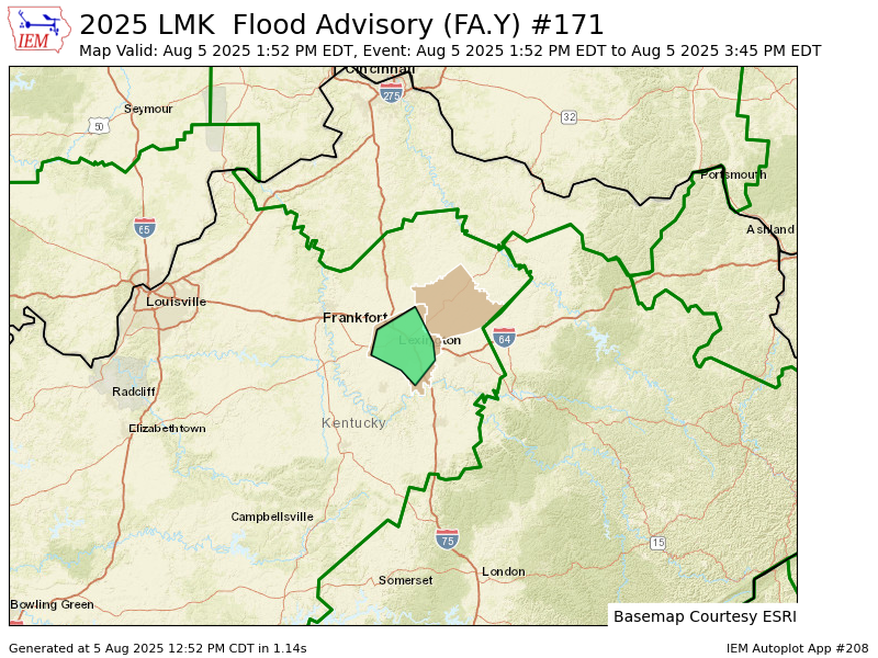 LMK issues Flood Advisory for Bourbon, Fayette [KY] till Aug 5, 3:45 PM EDT mesonet.agron.iastate.edu/vtec/f/2025-O-…