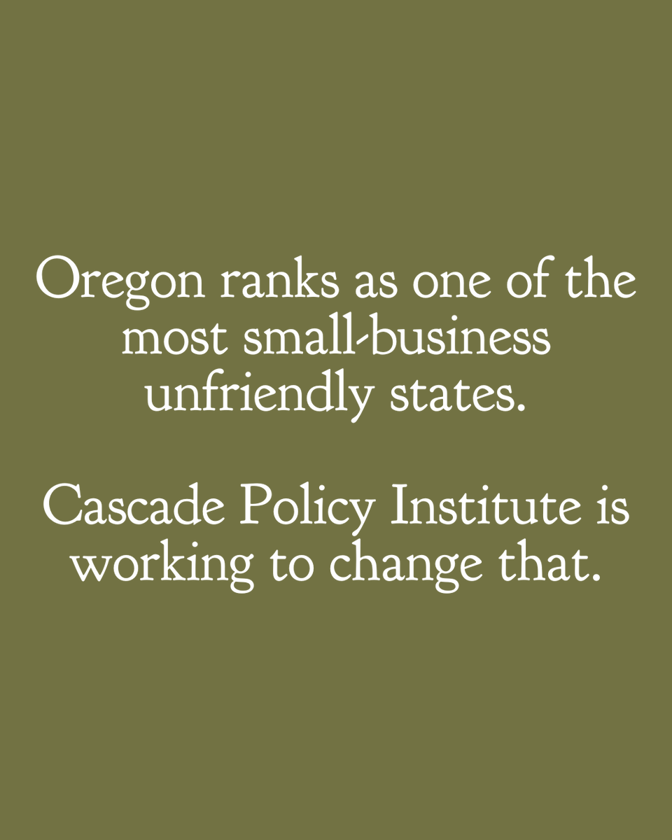 We all want a state where everyone prospers.   Cascade advocates for a stronger, freer economy by restoring the entrepreneurial spirit that brought pioneers to Oregon.

Through research, outreach, and advocacy, we believe limited government and free markets will expand
