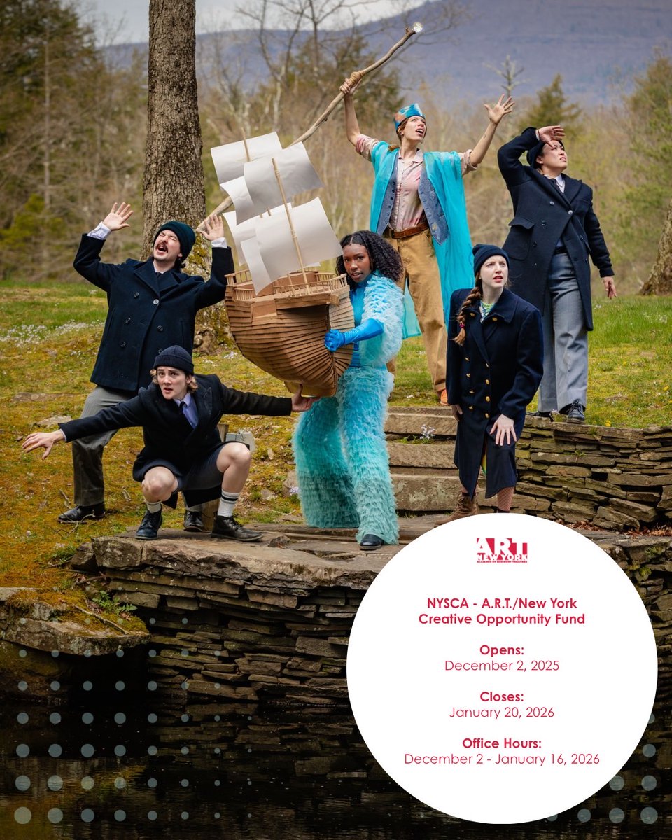 📣 The A.R.T./New York Grants Calendar is live for Fall 2025 — with a few exciting updates to the timeline and application process!

Check out full details &amp; opportunities at: art-newyork.org/grants