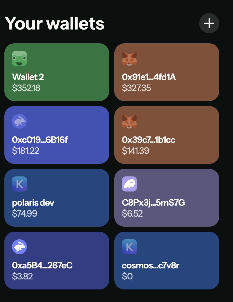 jon_ator's tweet image. We just released a massive overhaul of crypto wallet UX with @Polaris_App accounts.

If you have more than one crypto wallet account, it quickly becomes a headache to keep track of all of your assets and accounts. You often switch accounts repeatedly as you try to find the asset…