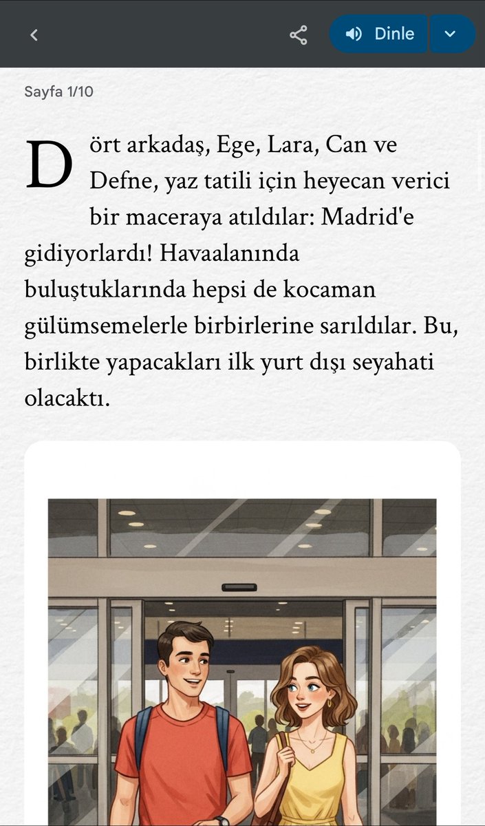 Gemini’ye Storybook özelliği geldi. Bir fotoğraf veya basit bir prompttan illüstrasyonlu e-kitap formatında sesli ve görsel hikayeler oluşturuyor. Ben de şöyle bir deneme yaptım;

g.co/gemini/share/d…