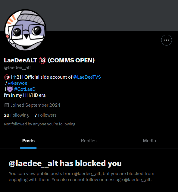 Unfortunately, this account is still live 
If you have the spare time to report it and help me get it taken down, I would greatly appreciate it 🙇‍♀️

❌ x.com/laedee__alt 
the double underscore is NOT ME