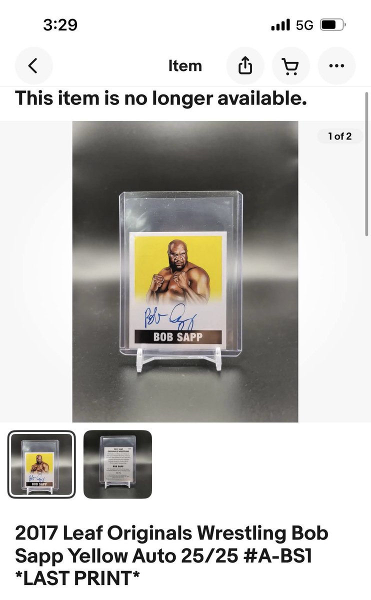 rcg (@rcgdodge) on Twitter photo Anyone of a Leaf Originals Bob Sapp for sale? I’ve been looking for a while!
<a href="/unde_taker/">Unde R. Taker</a> <a href="/CardPurchaser/">Card Purchaser</a> <a href="/AewCard/">Wrestling Card Guy</a> Anyone of a Leaf Originals Bob Sapp for sale? I’ve been looking for a while!
<a href="/unde_taker/">Unde R. Taker</a> <a href="/CardPurchaser/">Card Purchaser</a> <a href="/AewCard/">Wrestling Card Guy</a>