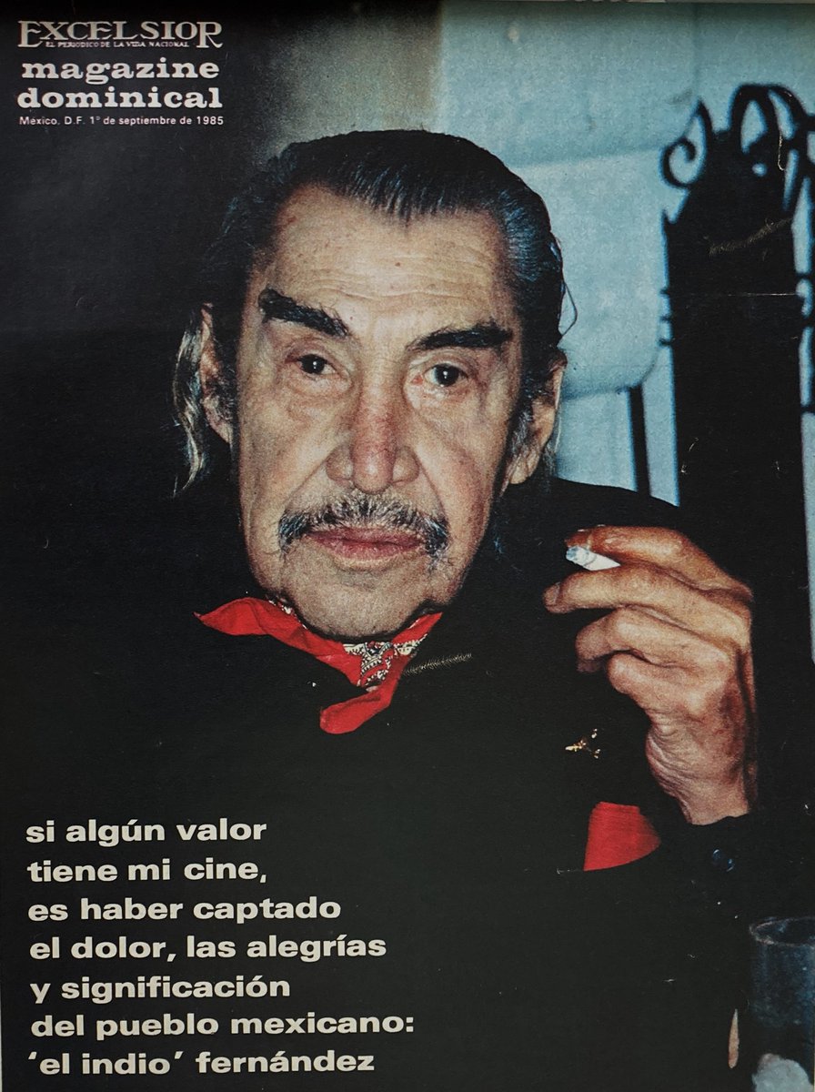 #UnDíaComoHoy, pero de 1986, murió Emilio «El Indio» Fernández, actor, director y guionista fundamental del cine mexicano. Fue una de las figuras centrales de la Época de Oro, con películas como “María Candelaria” y “Enamorada”.