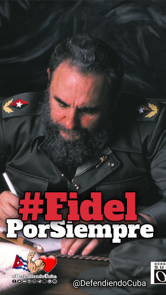 "Somos, sencillamente, un pueblo que ha sabido estar a la altura del momento que vive, (…) un pueblo que cuando fue necesario pudo sacar de sí todo lo que tenía de heroico, todo lo que tenía de tenaz, todo lo que tenía de valiente"

#CienAñosConFidel
#FidelPorSiempre