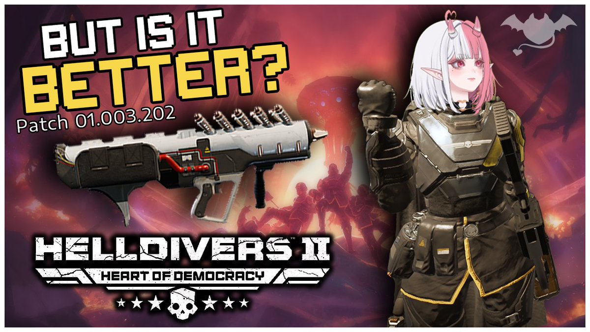 |🔴LIVE NOW!|
It's a tough job, but someone's gotta do it! Today we'll be testing out changes brought in the newest patch for <a href="/helldivers2/">HELLDIVERS™ 2</a>, checking to see how they impact the PLAS-45 Epoch, and more! 
twitch.tv/lilibean_env
kick.com/lilibean
youtube.com/@lilibeanvods