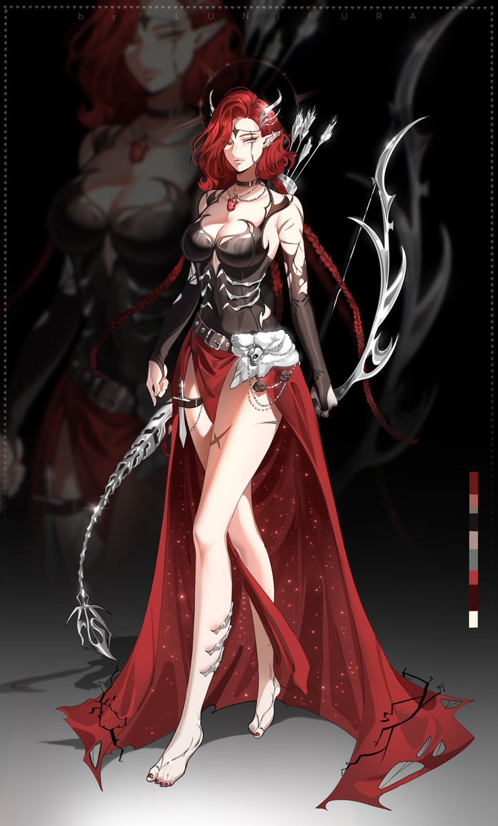 NalaryVT's tweet image. You hear whispers in the woods. You follow them.
You find me.
🩸 I’m Nala - chaotic elf huntress, invincible forest-born, part-time assassin, full-time problem.
Design reveal below. Get to know me.
Design mama @Lunifura
#VTuber #ENVtuber #VtuberDesign
