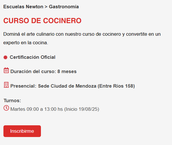 8 meses el curso y 1 vez a la semana, yo banco.