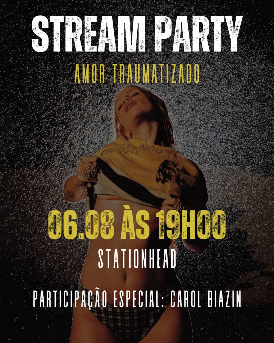 🚨 ALERTA STREAM PARTY:

» amanhã às 19h00
» no stationhead
» com sorteio de brindes
» e participação especial da nossa menina do interior

Espero vocês biazins!