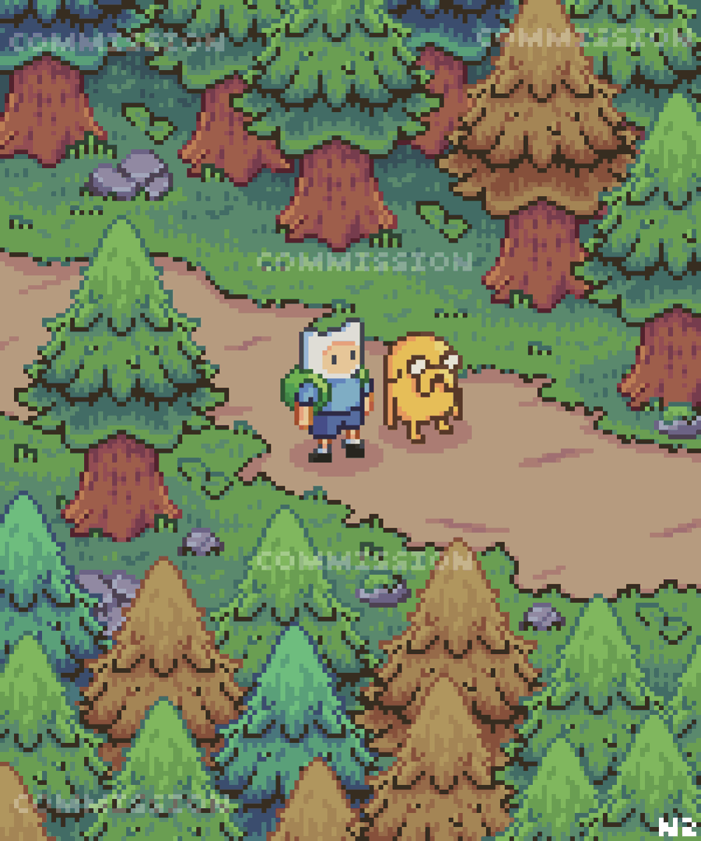 Comission 💛💙
#pixelart #ドット絵