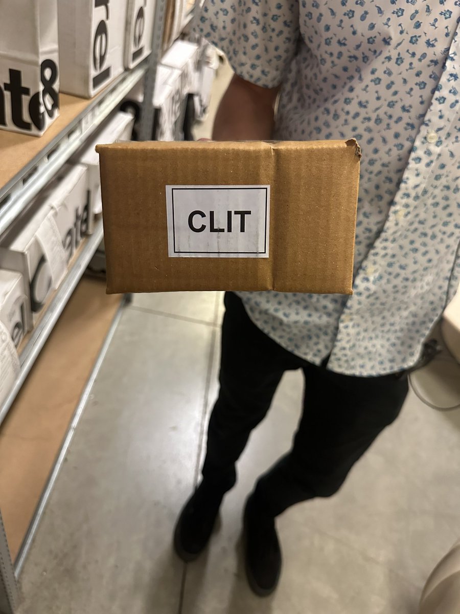 So we got a bunch of boxes at work with this label on each one of them for a piece of furniture that’s getting assembled.
