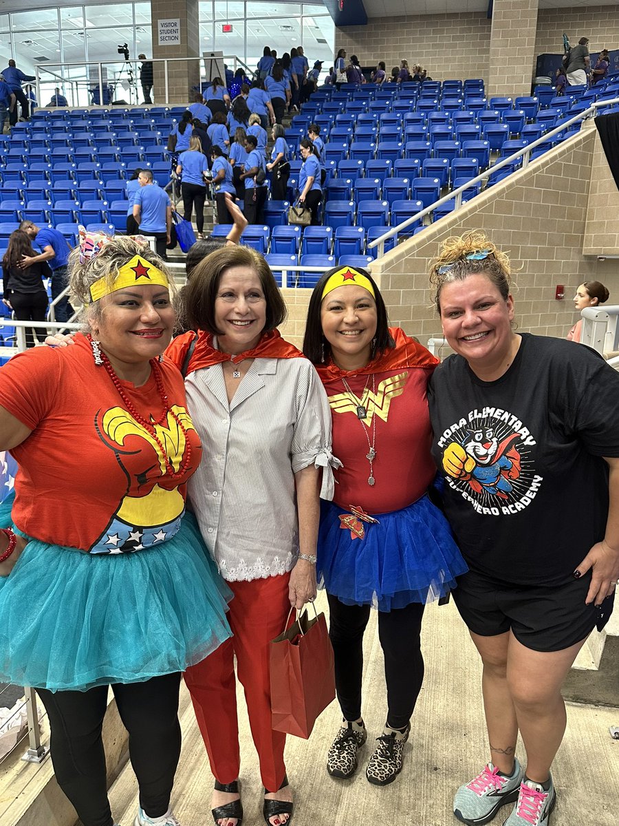 🦸‍♀️🦸‍♂️ Our staff is unstoppable! Kicking off the year with energy at this year’s NISD convocation. Here's to a year of greatness!💥📚