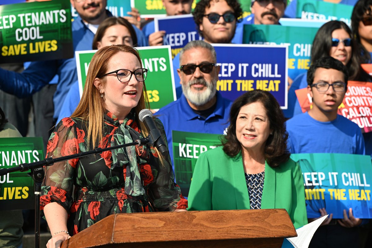 Tenant Heat Protections: PASSED! 

Tenants, organizers, labor, advocates -- this win belongs to you! And another congrats to my co-author <a href="/HildaSolis/">Hilda Solis</a> for leading this charge.