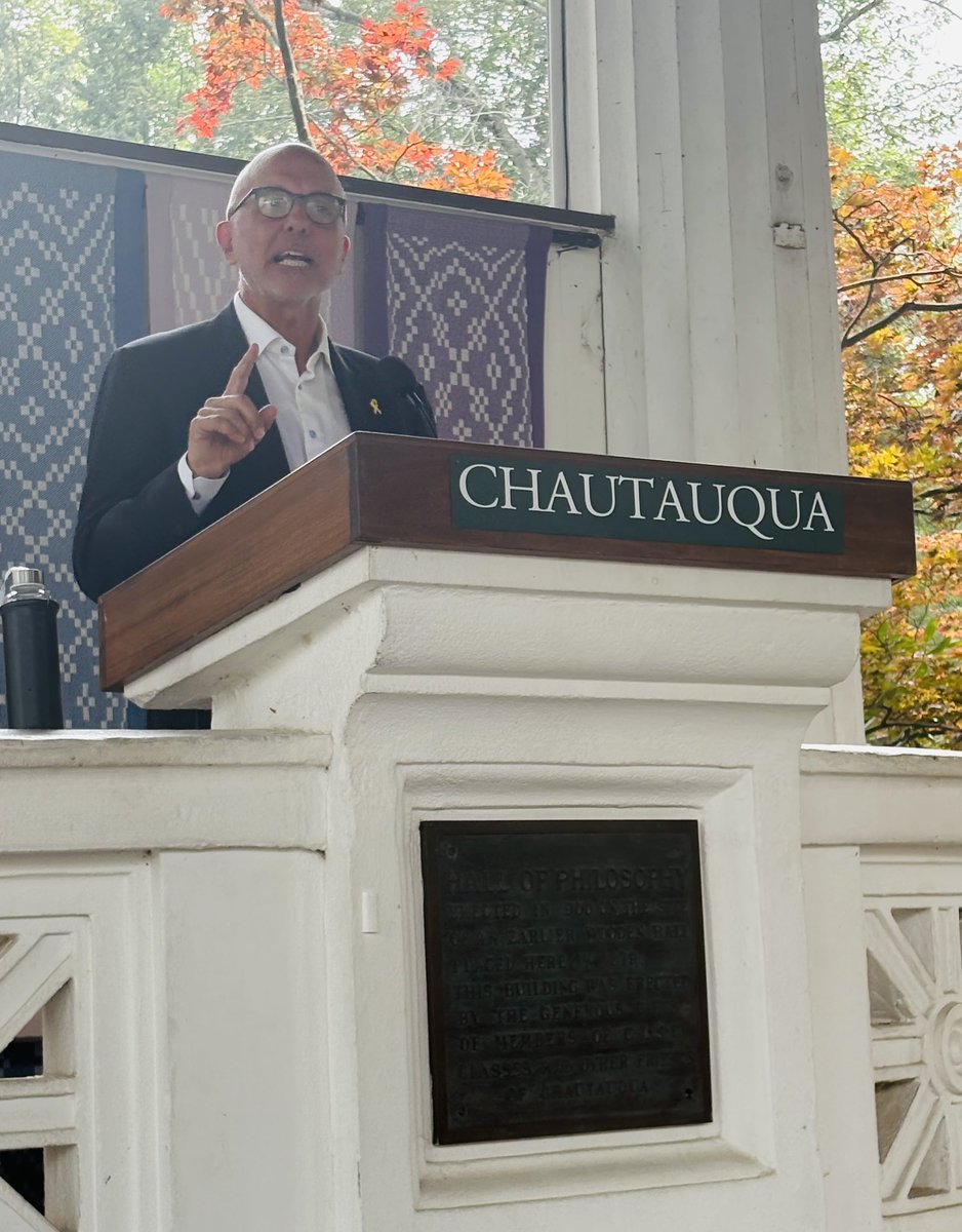 Ted Deutch, CEO of American Jewish Committee (@ajcceo) on Twitter photo Nothing quite like spending time at Chautauqua (<a href="/chq/">Chautauqua Institution</a>), where thoughtful discussion on pressing issues and enriching outdoor activities go hand in hand.
So grateful to speak at the Hall of Philosophy on why fighting antisemitism helps bolster our democracy.
Now, to the lake! Nothing quite like spending time at Chautauqua (<a href="/chq/">Chautauqua Institution</a>), where thoughtful discussion on pressing issues and enriching outdoor activities go hand in hand.
So grateful to speak at the Hall of Philosophy on why fighting antisemitism helps bolster our democracy.
Now, to the lake!
