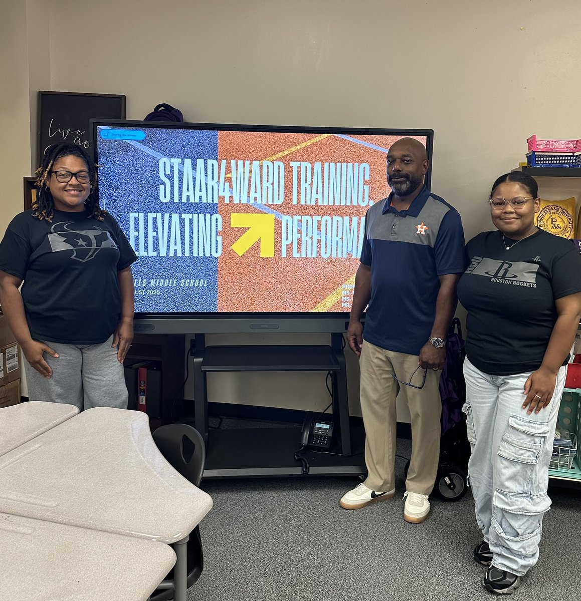 Department chairs Denmon, Reynolds, and Smith led engaging sessions on a STAAR4ward training they received this summer! 💪🏾 Participants reflected on focus values, learned how growth points are calculated, and ran various reports in Eduphoria! 🤯 Here we GROW again!! 🙌🏾