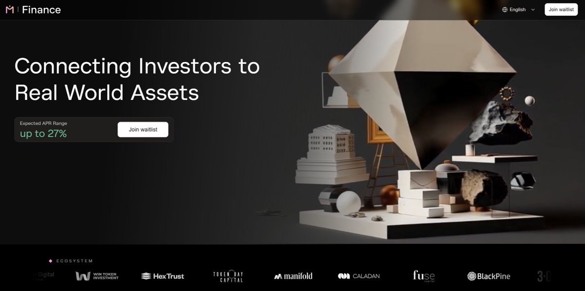 Token Sherpa 🧱 (@sherpa_eth) on Twitter photo MANTRA FINANCE WAITILIST OPEN
First regulated RWA platform unlocks $5.3B market
<a href="/MANTRA_Chain/">MANTRA | Tokenizing RWAs</a> brings Wall Street yields on-chain
→ Up to 27% APR on tokenized real-world assets
What is MANTRA.finance ?
✅ 1st officially regulated platform (VARA 🇦🇪 license)
✅ MANTRA FINANCE WAITILIST OPEN
First regulated RWA platform unlocks $5.3B market
<a href="/MANTRA_Chain/">MANTRA | Tokenizing RWAs</a> brings Wall Street yields on-chain
→ Up to 27% APR on tokenized real-world assets
What is MANTRA.finance ?
✅ 1st officially regulated platform (VARA 🇦🇪 license)
✅