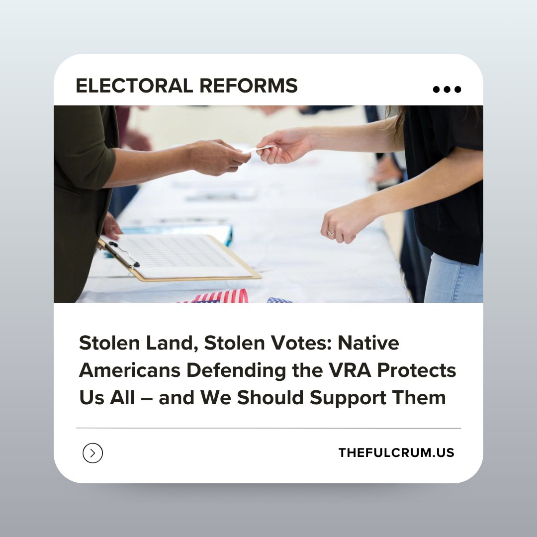 The Turtle Mountain Band of Chippewa Indians v. Howe provides an opportunity to support Native American rights while simultaneously defending trustworthy elections. The case is also indicative of the denial of Native American rights and current voter suppression campaigns.

Read