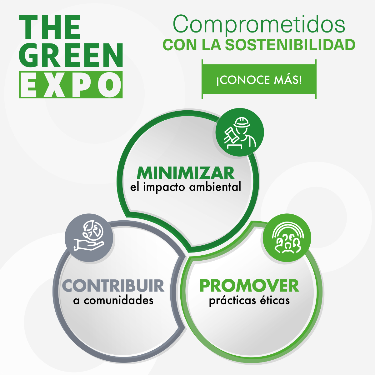 En The Green Expo, estamos comprometidos con la sostenibilidad en todas nuestras operaciones. Buscamos constantemente formas de minimizar nuestro impacto ambiental, promover prácticas éticas y contribuir positivamente a las comunidades locales f.mtr.cool/fnguqknrtp