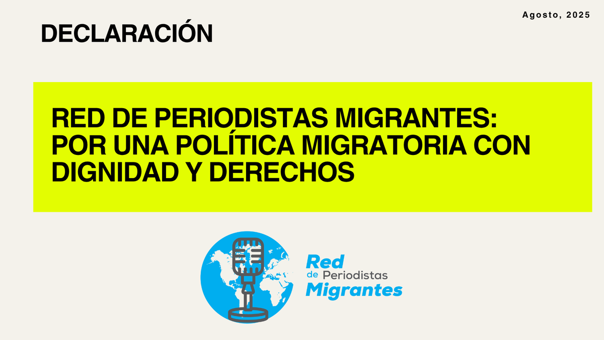 "Las condiciones de vida de las personas migrantes siguen marcadas por exclusiones estructurales, precarización, discriminación y obstáculos persistentes para el ejercicio de derechos básicos como la educación, la salud y el acceso a documentación" periodistasmigrantes.org/2025/08/04/red…