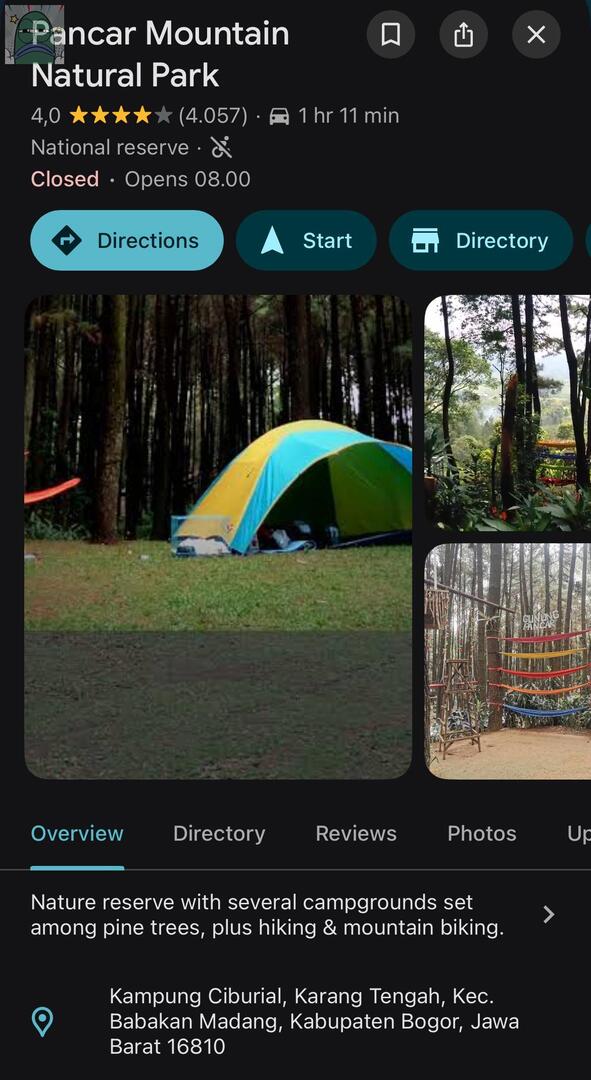 💚 hai guys, di sini apakah ada yang pernah ke taman alam wisata gunung pancar, bogor dalam setahun terakhir? butuh buat survei aku nihh, nanti aku dm yaa! mohon bantuannya 🥹🫰🏻