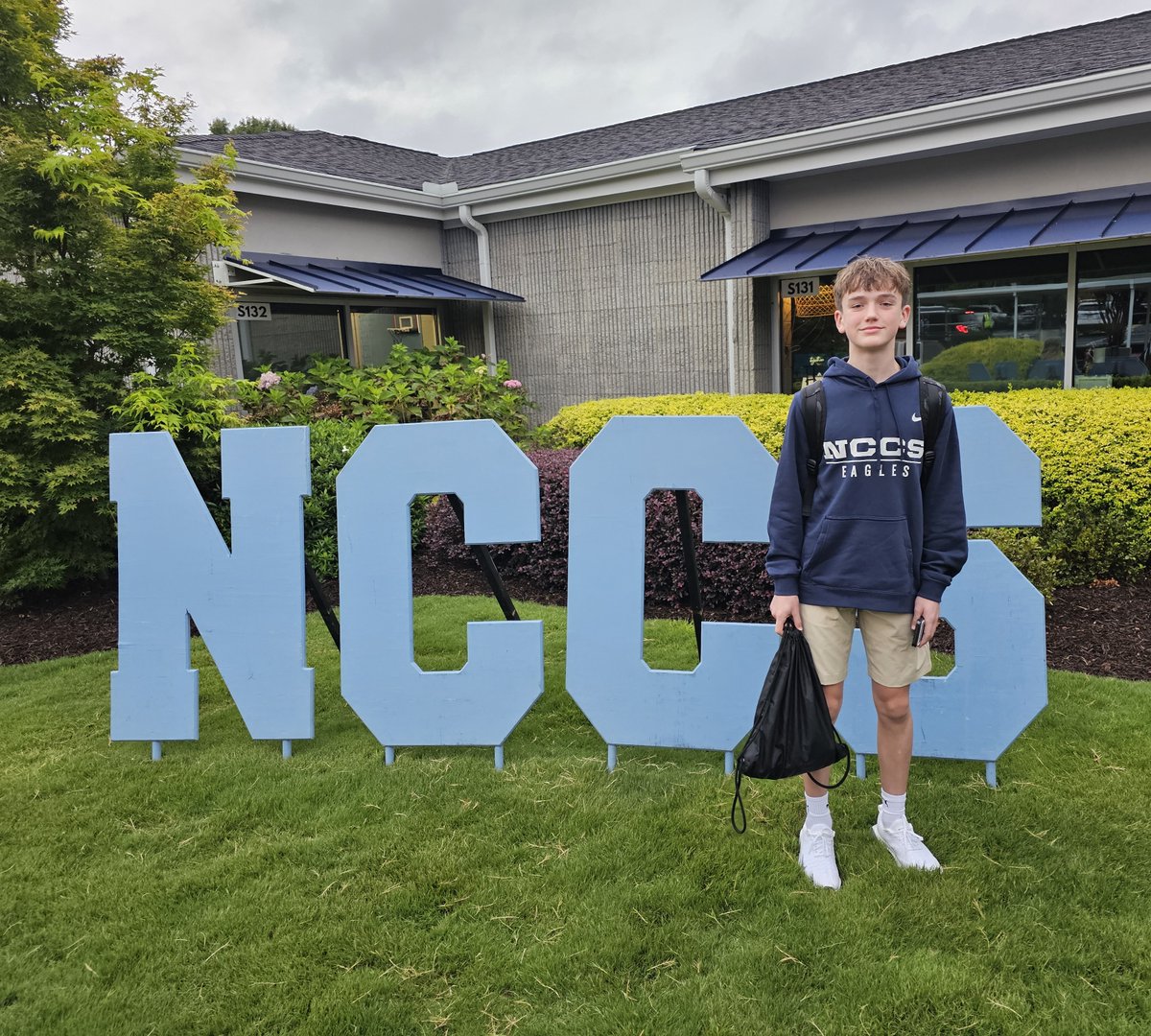 First day of  school for Asher. 7th Grade here he comes. So proud of his accomplishments last year including High Honors! Works so hard in class and on the court. Awesome group of kids in this class. Can't wait to see  what God has in store for him &amp; NCCS this year! Love you kid!