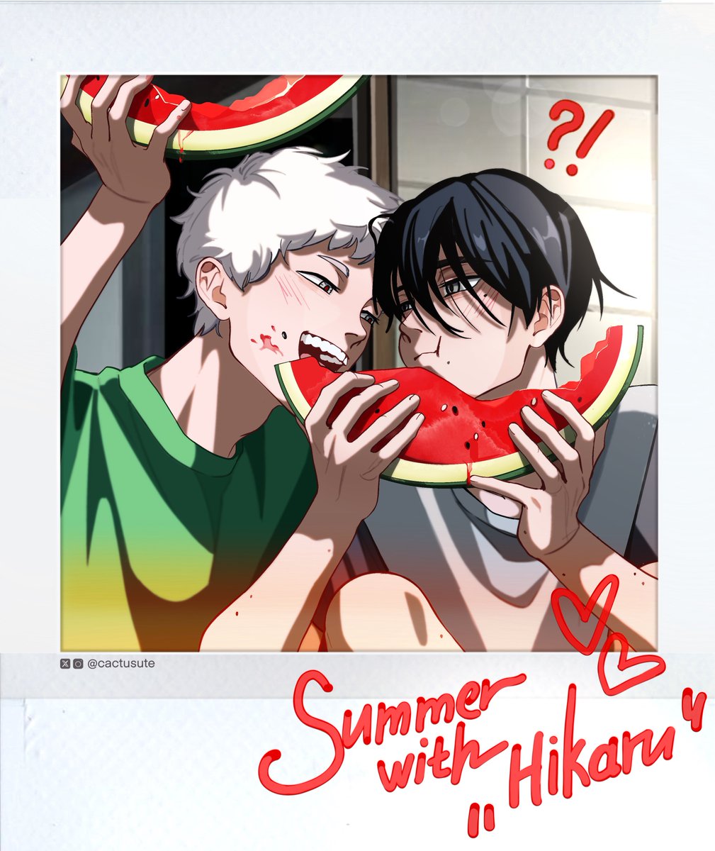 "Summer with Hikaru"🍉
#光が死んだ夏 #thesummerhikarudied