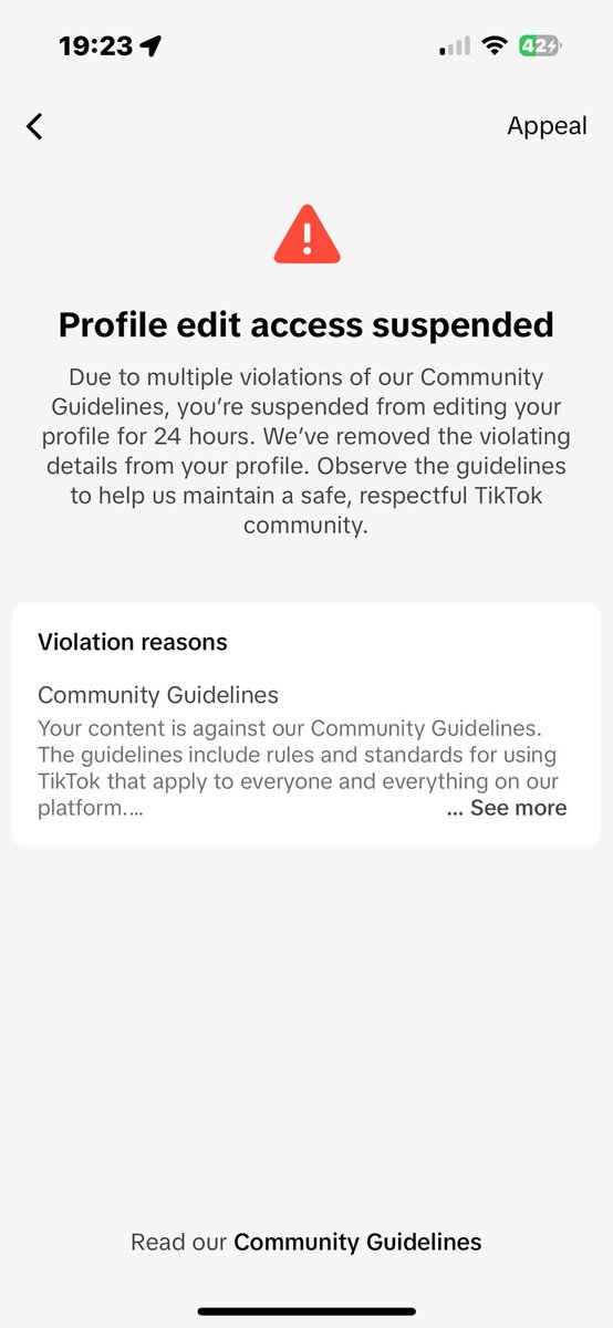 MaisonUtting's tweet photo. @TikTokSupport Hello, my account on TikTok had been profile banned  and Is restricted and can’t change my profile, I haven’t done anything 
Please can you help https://t.co/01TvgJVy8i