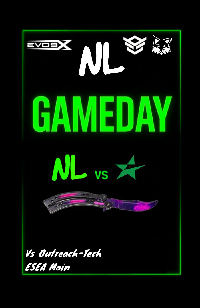 Neon Lights eSports (@neonlights_gg) on Twitter photo NL CS2
Come out and show some love to our boys as they play another ESEA match tonight. Live on our Twitch
twitch.tv/NeonLightseSpo…
Casted by <a href="/_haughtsauce_/">haughtsauce</a>
ESEA Main
Vs Outreach-Tech
10 pm est
<a href="/ItssBanss/">zBanss</a>
<a href="/BradWeiand/">Brad Weiand</a>
<a href="/lone_starrr/">LoneStarrr</a>
<a href="/DacScs2/">DacS</a>
<a href="/JTrops_/">Justin</a> NL CS2
Come out and show some love to our boys as they play another ESEA match tonight. Live on our Twitch
twitch.tv/NeonLightseSpo…
Casted by <a href="/_haughtsauce_/">haughtsauce</a>
ESEA Main
Vs Outreach-Tech
10 pm est
<a href="/ItssBanss/">zBanss</a>
<a href="/BradWeiand/">Brad Weiand</a>
<a href="/lone_starrr/">LoneStarrr</a>
<a href="/DacScs2/">DacS</a>
<a href="/JTrops_/">Justin</a>