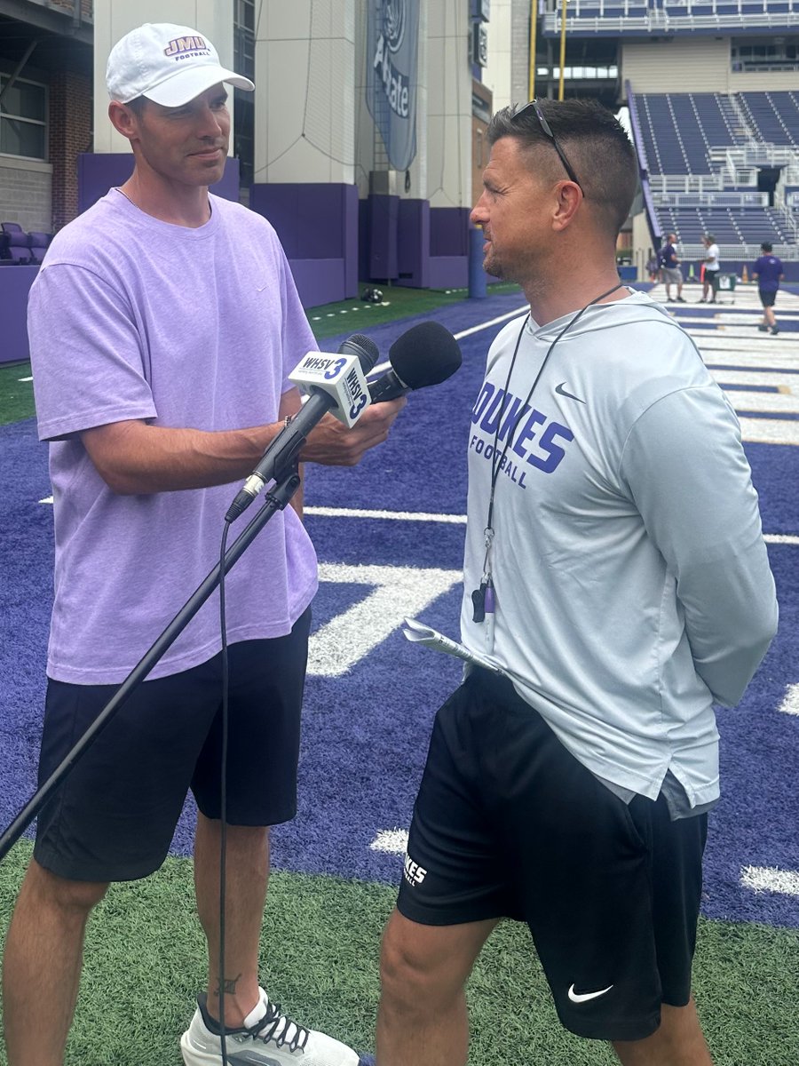 Dave Riggert (@daveriggert) on Twitter photo Hear from James Madison head coach Bob Chesney as he spoke with the media after practice on Tuesday.
π bit.ly/4lhDtLP
<a href="/JMUFootball/">JMU Football</a> | <a href="/CoachBobChesney/">Robert Chesney</a> Hear from James Madison head coach Bob Chesney as he spoke with the media after practice on Tuesday.
π bit.ly/4lhDtLP
<a href="/JMUFootball/">JMU Football</a> | <a href="/CoachBobChesney/">Robert Chesney</a>
