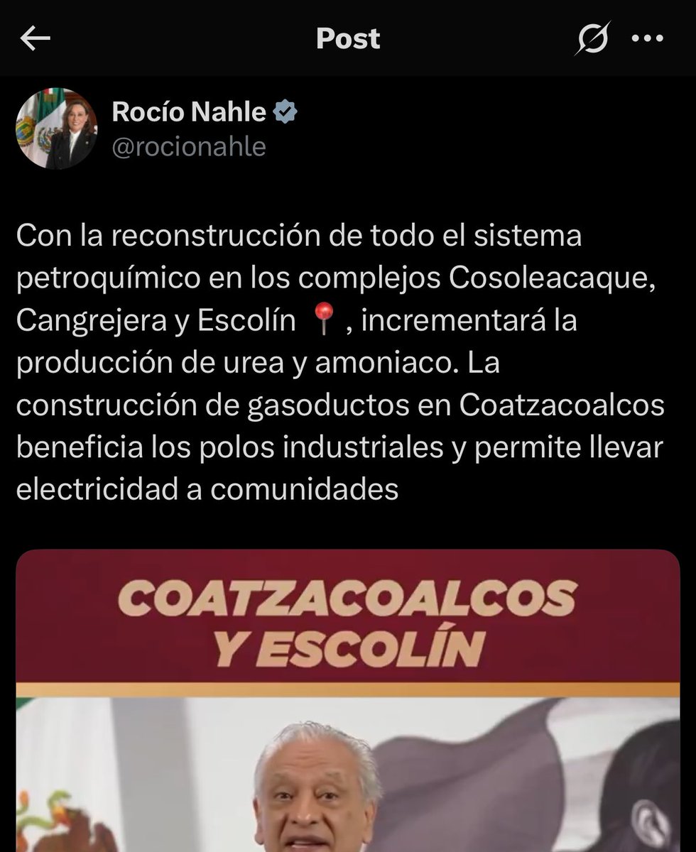 Un Tal Bernardieux DCO (@bernardieux) on Twitter photo Oiga, ex secre <a href="/rocionahle/">Rocío Nahle</a> , si alguien no debe meterse en proyectos de ningún tipo, es usted.
Por cierto, los gasoductos no sirven para nada sin centrales que consuman gas para generar energía.
Exacto, de esas que usted no construyó. Oiga, ex secre <a href="/rocionahle/">Rocío Nahle</a> , si alguien no debe meterse en proyectos de ningún tipo, es usted.
Por cierto, los gasoductos no sirven para nada sin centrales que consuman gas para generar energía.
Exacto, de esas que usted no construyó.
