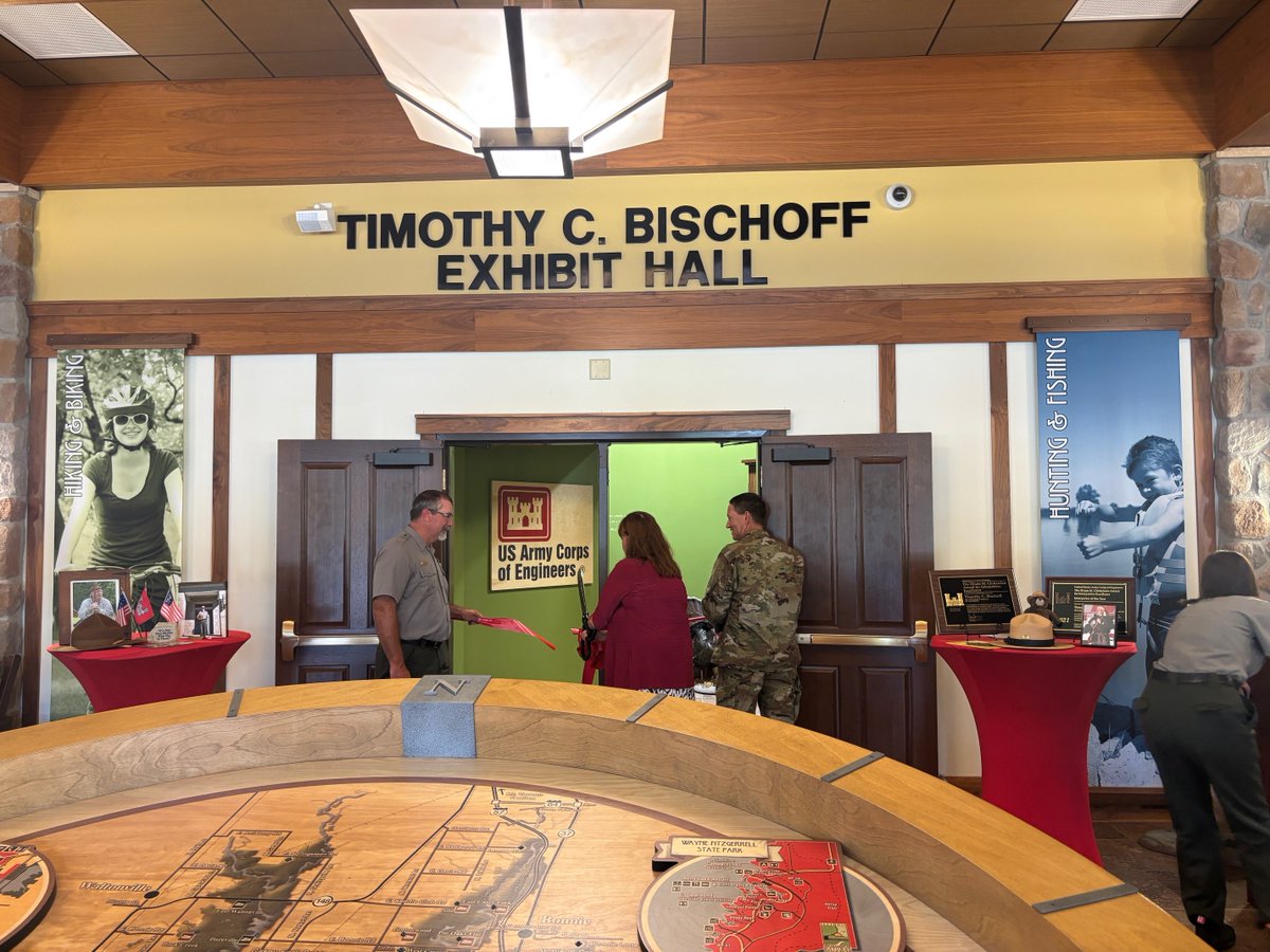 The Rend Lake Visitor Center Exhibit Hall is now dedicated to Natural Resource Specialist Tim Bischoff, honoring 33 years of service, leadership and interpretation. The only two-time Hiram Chittenden Award winner, Tim’s legacy will inspire all who visit Rend Lake.