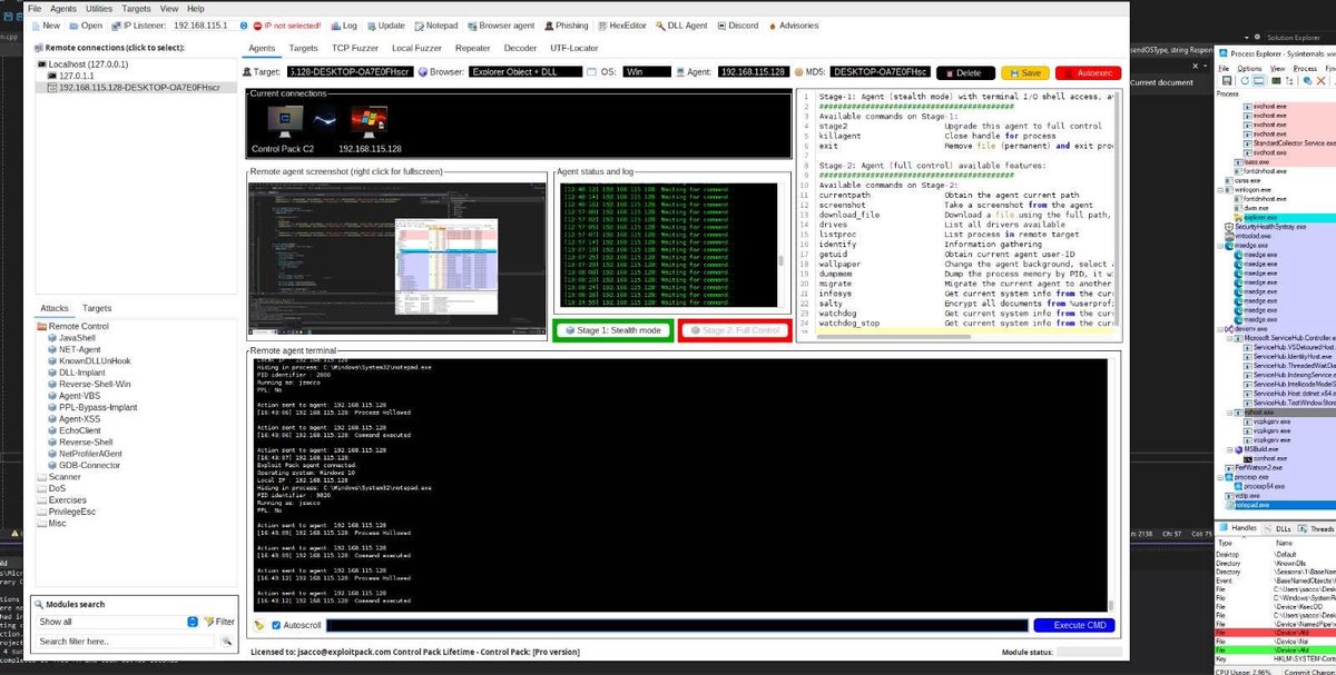 Exploit_Pack's tweet image. We keep on coding for Control Pack  exploitpack.com, just added process hollowing for the C++ Control Pack agent 🙂

#c2 #RedTeam #pentesting #infosec #CyberSecurity