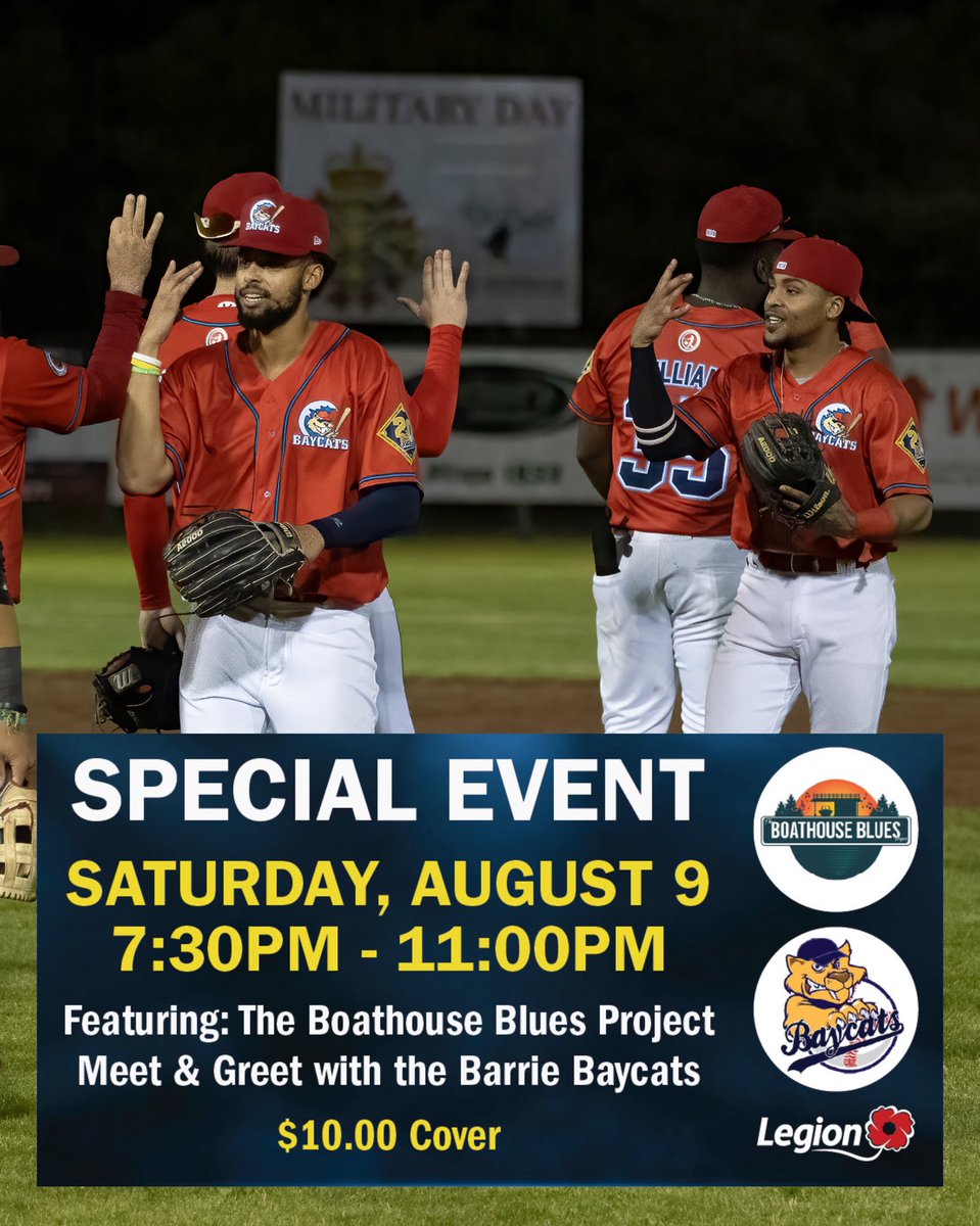 This Saturday after our game against Kitchener, we will be at Legion 147 for a special event.

Come out after the game starting at 7 pm and say hi!

Tickets are just $10 and are available at the legion or at the merch booth at Thursday and Saturday’s home games.

📸 Bob Hurley