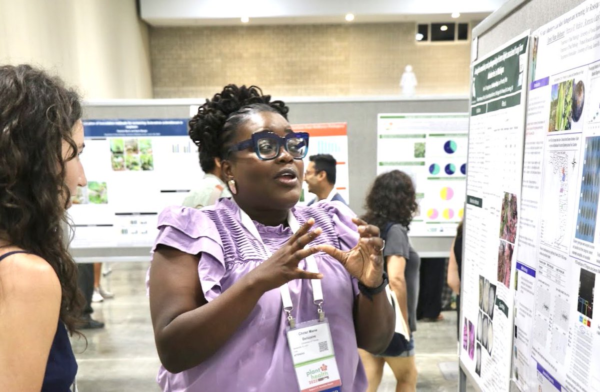 Christ Mane BELIZAIRE (@chrissiebely) on Twitter photo Had a great time presenting my poster at #PlantHealth2025! Lots of great questions about my findings and next steps. Big thanks to my advisor <a href="/turfdrman/">Philip Harmon</a> for stopping by! Poster session open until 11:45 AM HST today🌱✨ <a href="/UFPlantPath/">UF/IFAS Plant Pathology Department</a> <a href="/plantdisease/">The American Phytopathological Society</a> <a href="/ClinicPlant/">Tropical Plant Clinic & Research Lab</a> Had a great time presenting my poster at #PlantHealth2025! Lots of great questions about my findings and next steps. Big thanks to my advisor <a href="/turfdrman/">Philip Harmon</a> for stopping by! Poster session open until 11:45 AM HST today🌱✨ <a href="/UFPlantPath/">UF/IFAS Plant Pathology Department</a> <a href="/plantdisease/">The American Phytopathological Society</a> <a href="/ClinicPlant/">Tropical Plant Clinic & Research Lab</a>