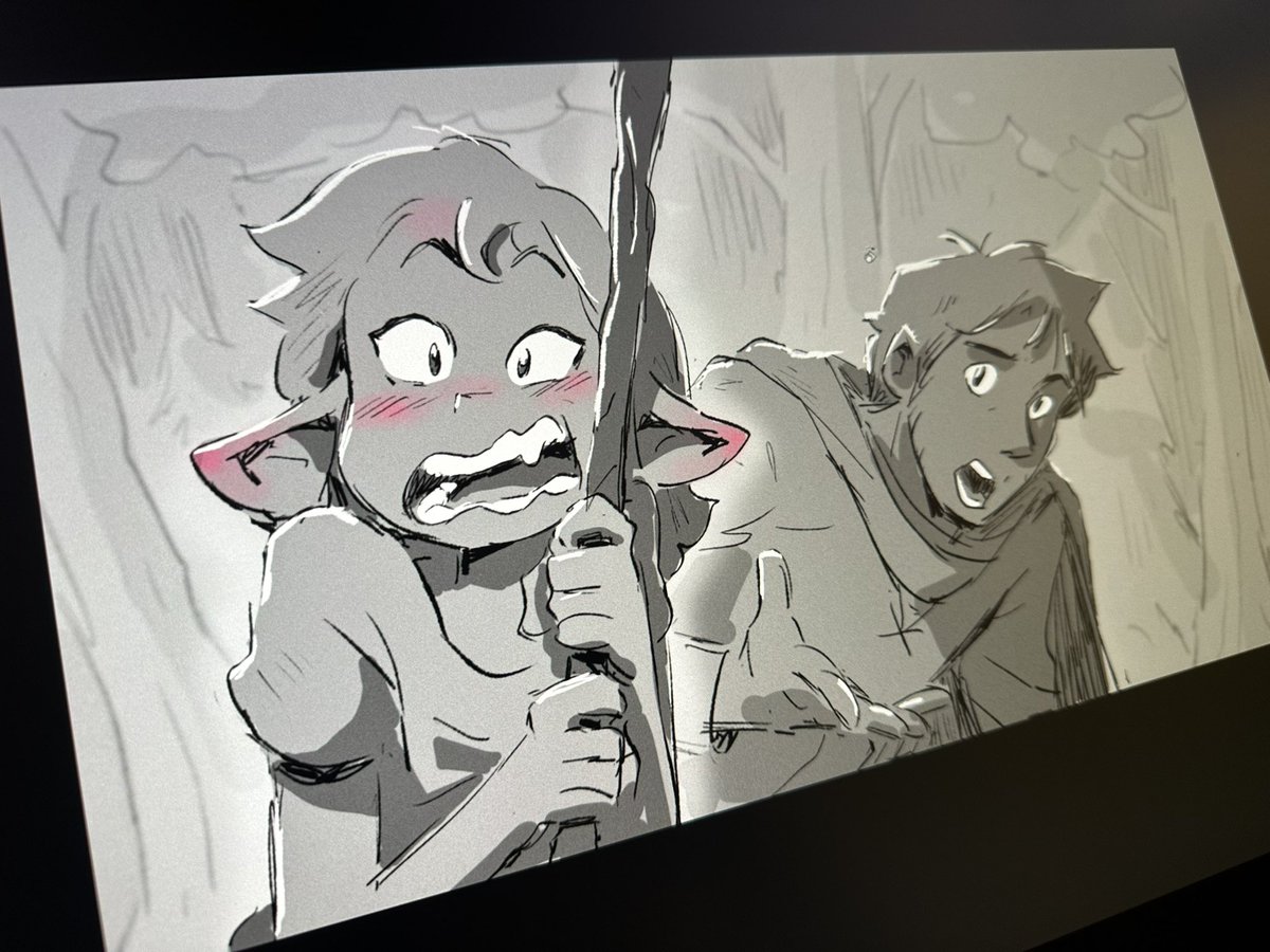 “Why are your ears red?”

“NO REASON” 

another little comic test