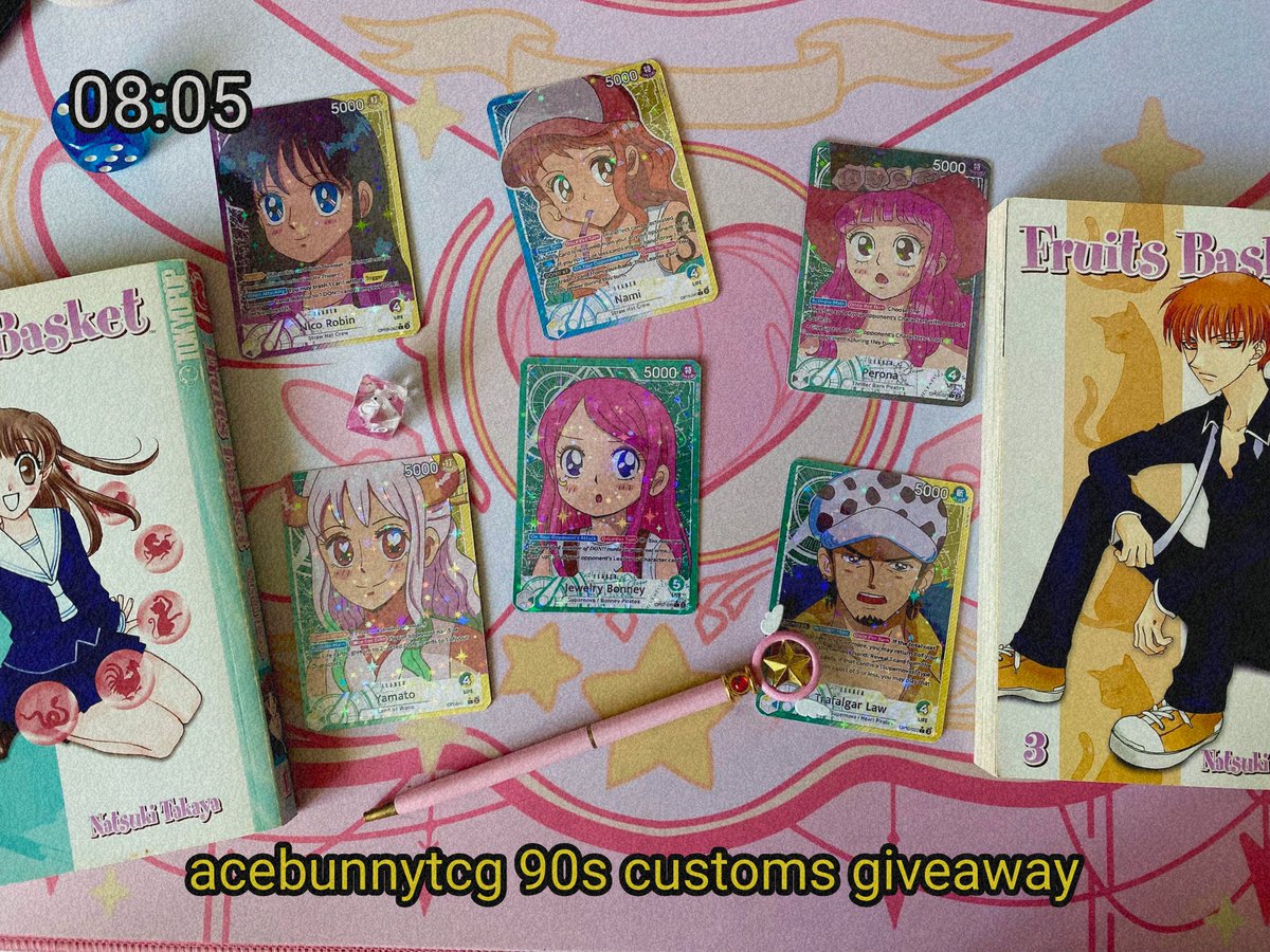 🩷9k giveaway🩷
celebrating 9k with 90's inspired one piece characters!

to enter:
1. follow <a href="/acebunnytcg/">𝒃𝒖𝒏𝒏𝒚 ♡ OPTCG 🇵🇸</a> 
2. repost 
3. tag someone + comment your fav 90s anime/manga

there will be 6 winners :3 
global shipping ✅
ends 08/24/25 @ 12pm est goodluck!!