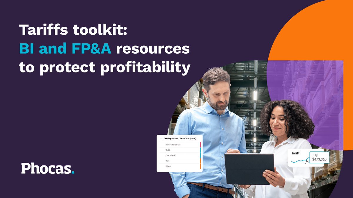 Tariff trouble ahead? 

Try this toolkit that harnesses BI and FP&amp;A together to help you stay on top of costs, protect margins and make profit-smart moves. 

Check it out  👉 phoc.as/4meQPsT

#PhocasSoftware #FinancialPlanning #BIandFPandA