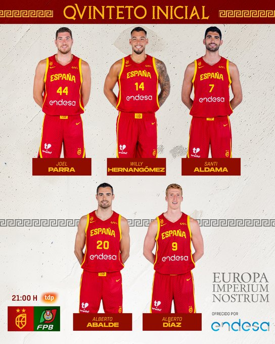 Radio MARCA (@radiomarca) on Twitter photo 🏀Comienza 🇪🇸 España - Portugal 🇵🇹 en el Martín Carpena!!!
🫡 <a href="/pvilla98/">Pablo Villa</a>
🎙️<a href="/RafAlcaraz/">Rafa Alcaraz</a>
🕵️ <a href="/nuriamena10/">Nuria Mena</a>
🕵️ <a href="/Marcosgzl_96/">Marcos González</a>
📺 youtube.com/watch?v=GeBioX…
📻radiomarca.com
5⃣ ¡¡¡¡YA TENEMOS QUINTETO!!!! 🏀Comienza 🇪🇸 España - Portugal 🇵🇹 en el Martín Carpena!!!
🫡 <a href="/pvilla98/">Pablo Villa</a>
🎙️<a href="/RafAlcaraz/">Rafa Alcaraz</a>
🕵️ <a href="/nuriamena10/">Nuria Mena</a>
🕵️ <a href="/Marcosgzl_96/">Marcos González</a>
📺 youtube.com/watch?v=GeBioX…
📻radiomarca.com
5⃣ ¡¡¡¡YA TENEMOS QUINTETO!!!!