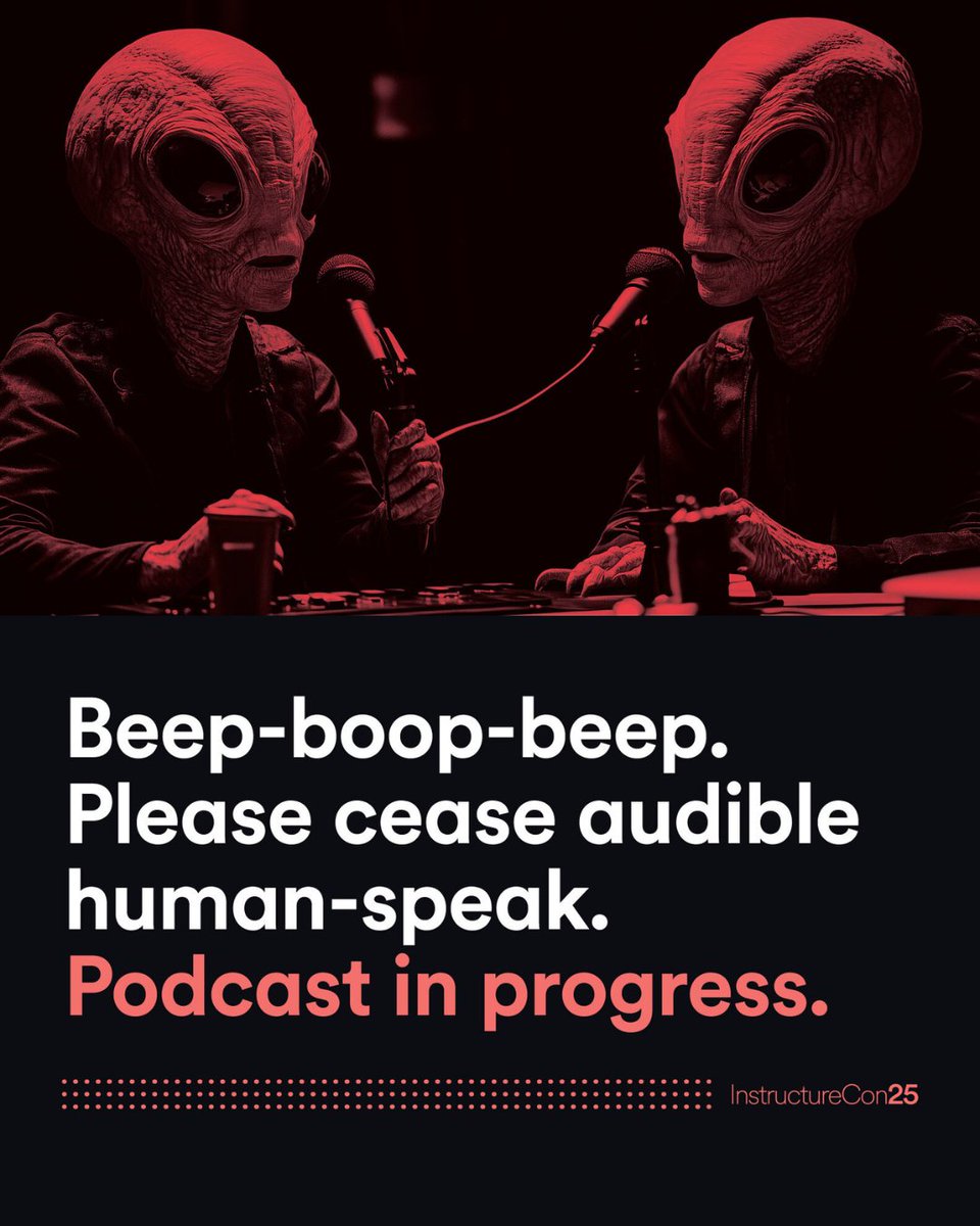The InstructureCast Podcast (@instructurecast) on Twitter photo Missed a moment (or a UFO sighting) at #INSTCon25? 👀
 
Our hosts Ryan and <a href="/melissajoell/">MELISSA LOBLE</a> beam in from foggy Spokane on a new #Educast3000 to unpack big releases and what’s next for #AI 🤖 in education.
 
🎧 Tune in now: bit.ly/45k9mgR Missed a moment (or a UFO sighting) at #INSTCon25? 👀
 
Our hosts Ryan and <a href="/melissajoell/">MELISSA LOBLE</a> beam in from foggy Spokane on a new #Educast3000 to unpack big releases and what’s next for #AI 🤖 in education.
 
🎧 Tune in now: bit.ly/45k9mgR