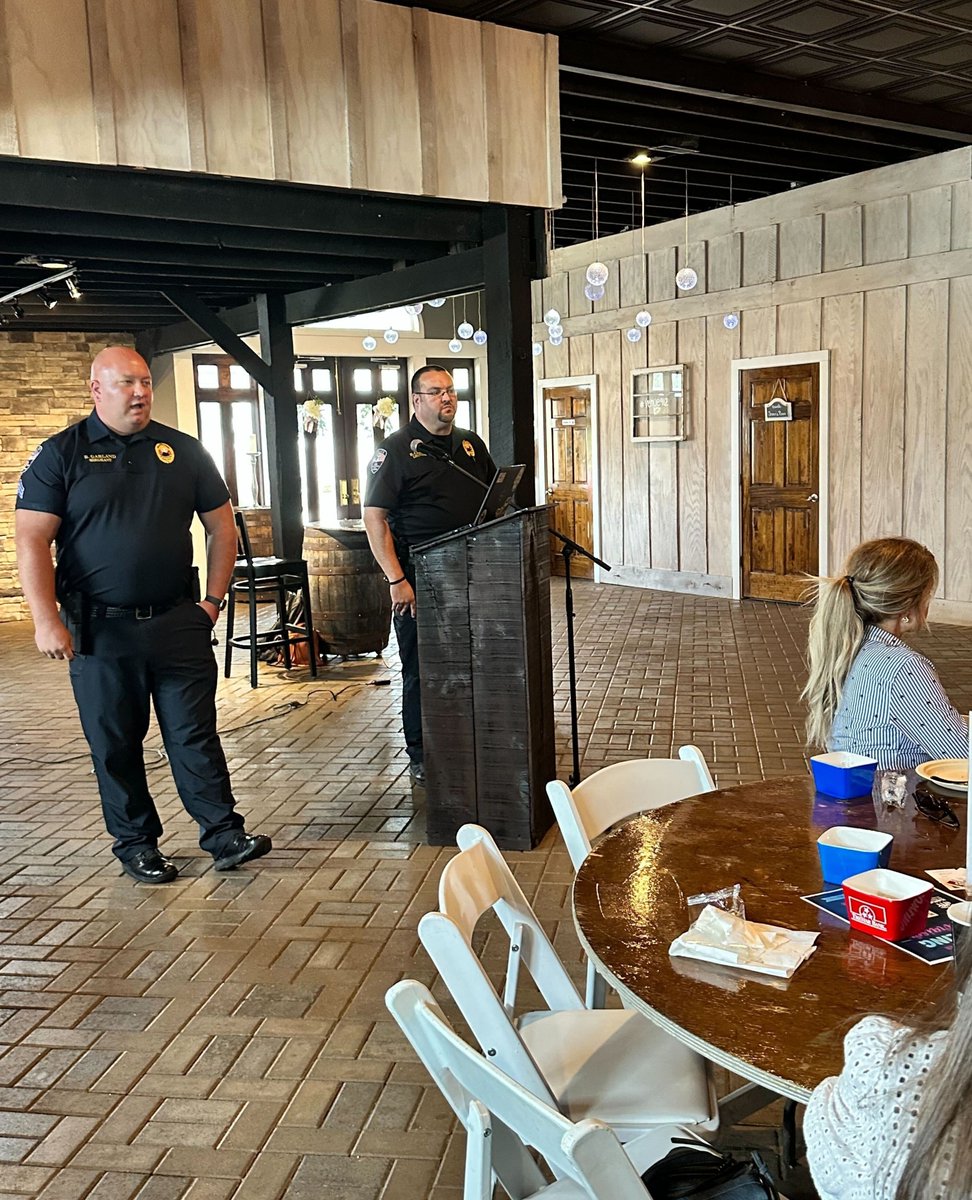 The Greater Nashville REALTORS® Dickson Chapter heard from the Dickson Co. police department today at their monthly luncheon. 

Our members receive Forewarn complimentary as a member benefit. 

Learn more at bit.ly/4mmvRbC.